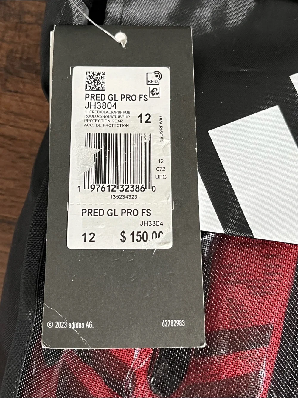 Adidas Predator GL Pro FS Goalkeeper Gloves ‘Red Black’ (size 12)